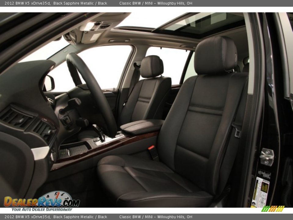 2012 BMW X5 xDrive35d Black Sapphire Metallic / Black Photo #5