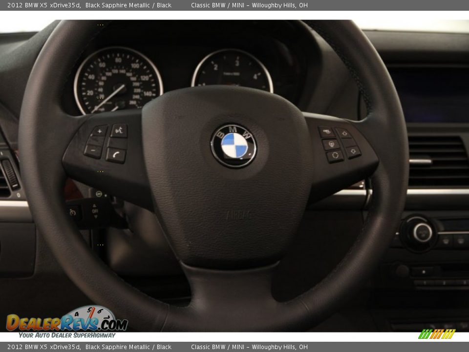2012 BMW X5 xDrive35d Black Sapphire Metallic / Black Photo #7
