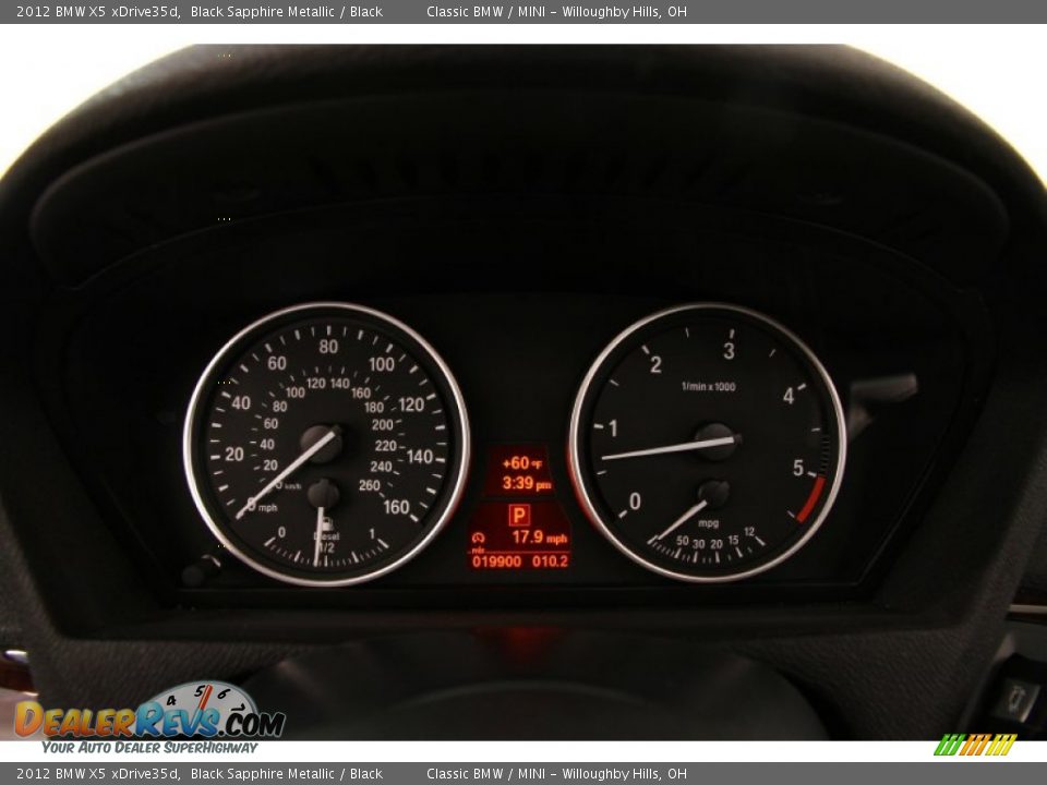 2012 BMW X5 xDrive35d Black Sapphire Metallic / Black Photo #8