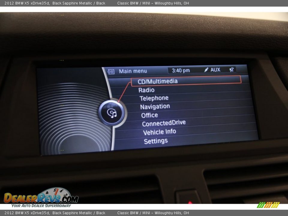 2012 BMW X5 xDrive35d Black Sapphire Metallic / Black Photo #11