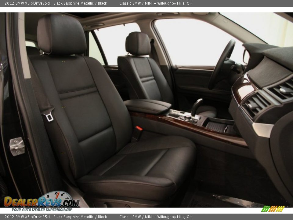 2012 BMW X5 xDrive35d Black Sapphire Metallic / Black Photo #18