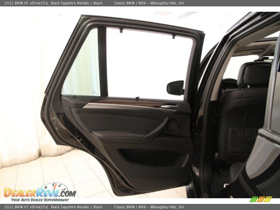 2012 BMW X5 xDrive35d Black Sapphire Metallic / Black Photo #20