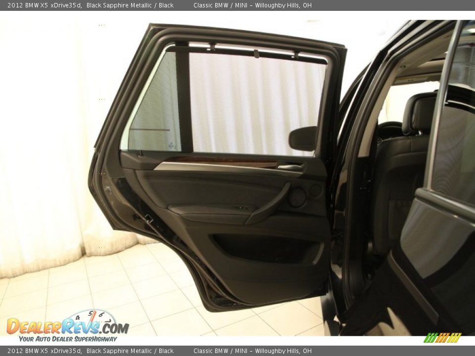 2012 BMW X5 xDrive35d Black Sapphire Metallic / Black Photo #21
