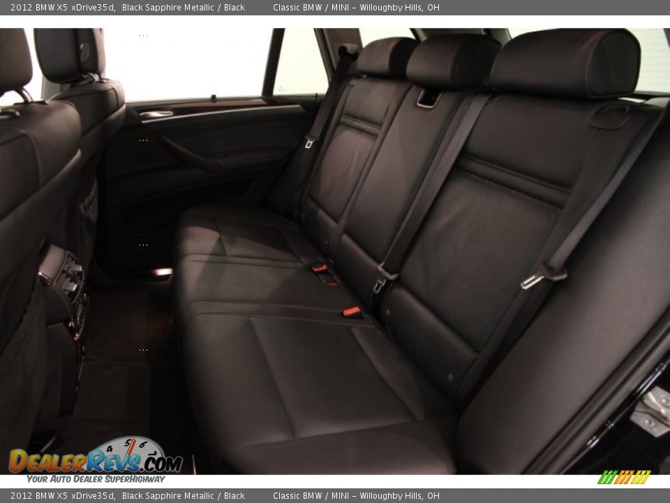 2012 BMW X5 xDrive35d Black Sapphire Metallic / Black Photo #22