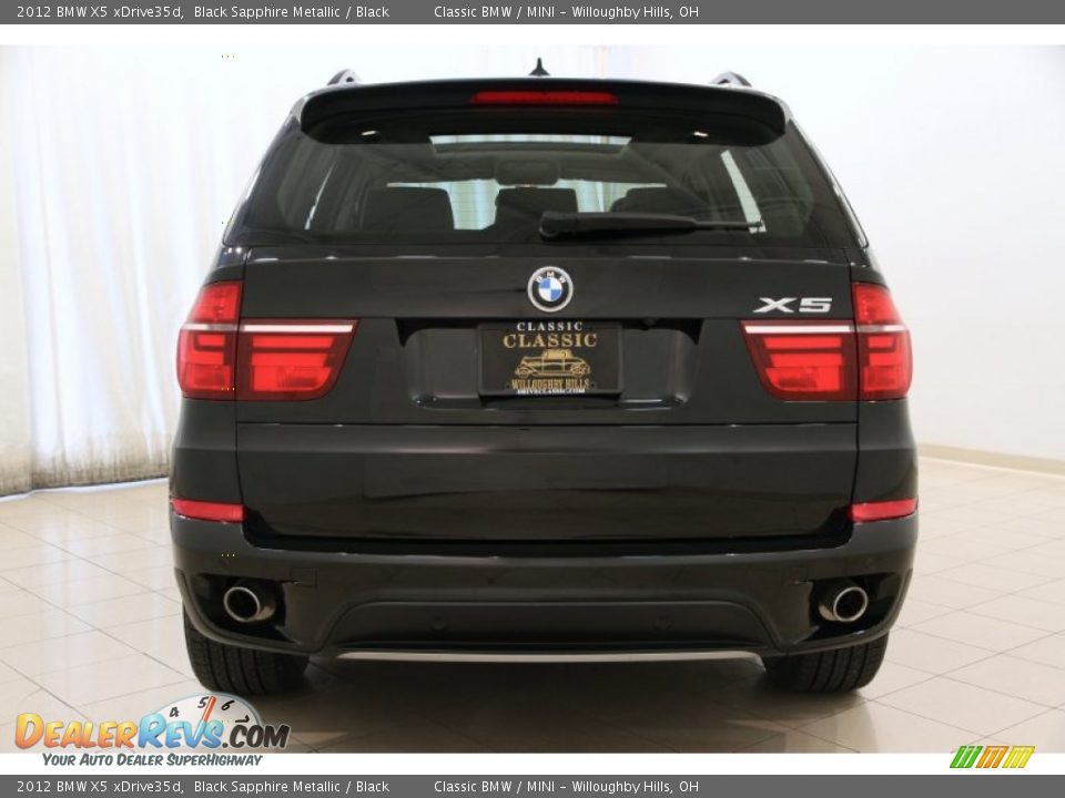 2012 BMW X5 xDrive35d Black Sapphire Metallic / Black Photo #23