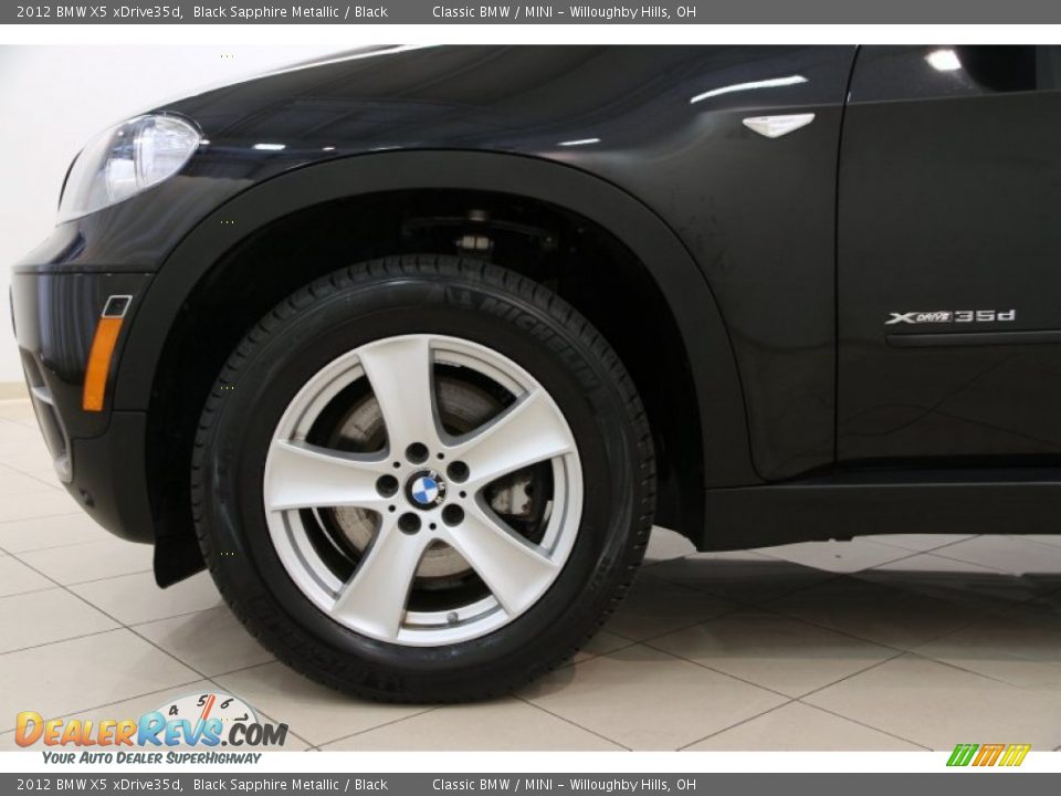 2012 BMW X5 xDrive35d Black Sapphire Metallic / Black Photo #25