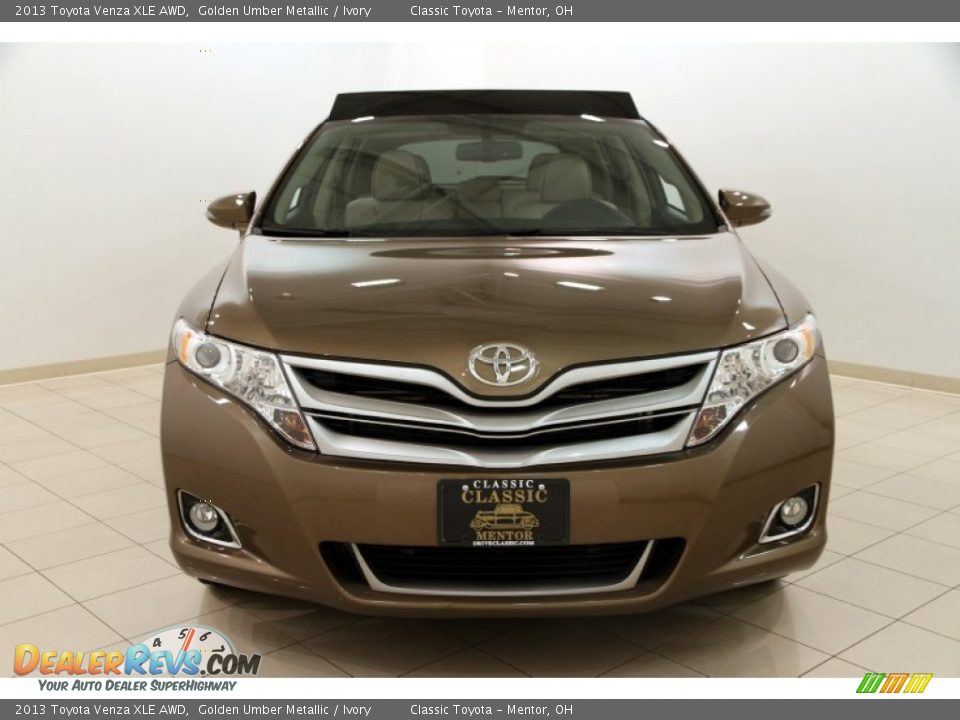 2013 Toyota Venza XLE AWD Golden Umber Metallic / Ivory Photo #2