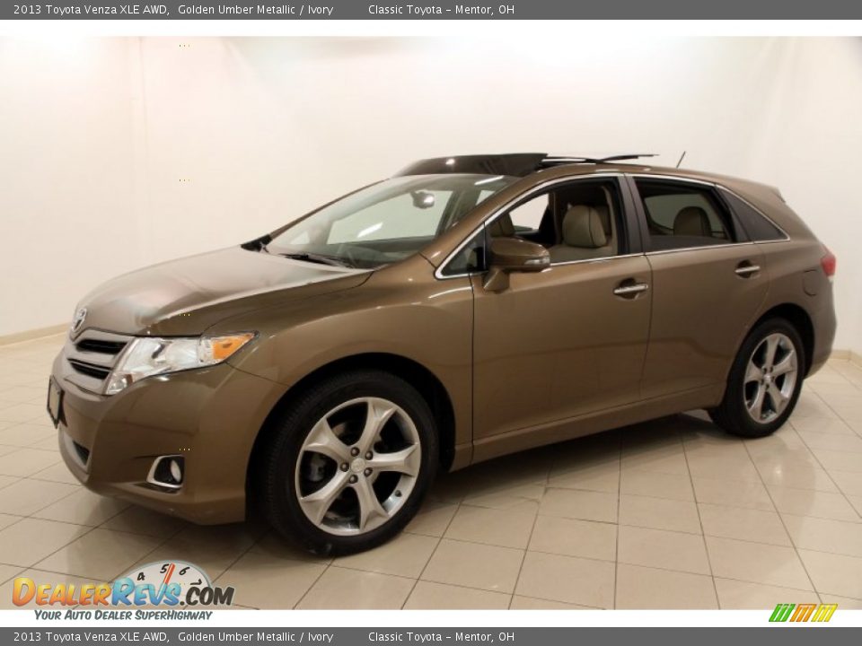 2013 Toyota Venza XLE AWD Golden Umber Metallic / Ivory Photo #3