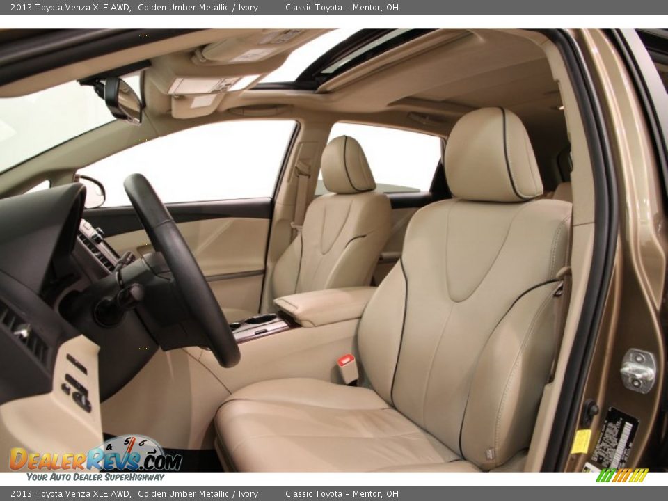 2013 Toyota Venza XLE AWD Golden Umber Metallic / Ivory Photo #6