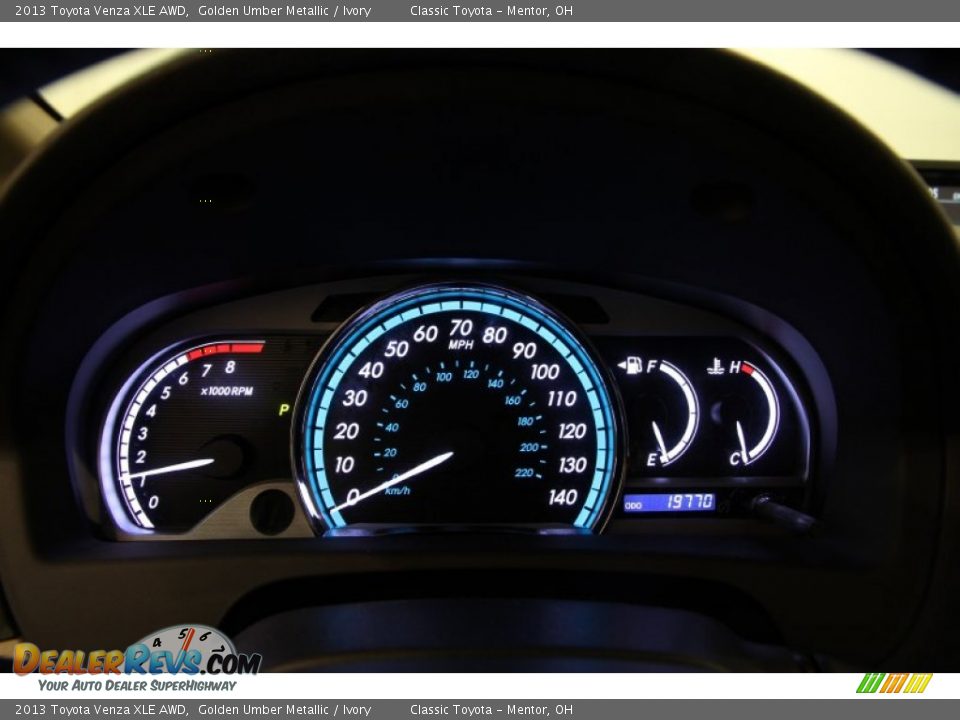 2013 Toyota Venza XLE AWD Golden Umber Metallic / Ivory Photo #9
