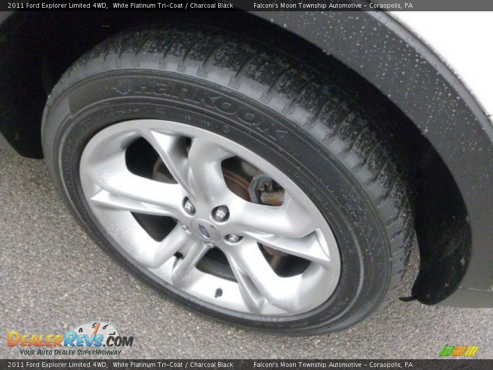 2011 Ford Explorer Limited 4WD White Platinum Tri-Coat / Charcoal Black Photo #3