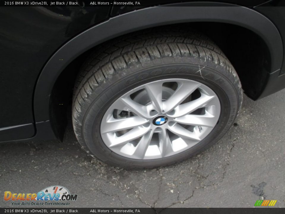 2016 BMW X3 xDrive28i Jet Black / Black Photo #3