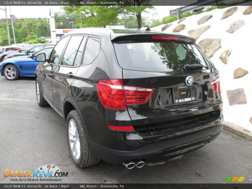 2016 BMW X3 xDrive28i Jet Black / Black Photo #5