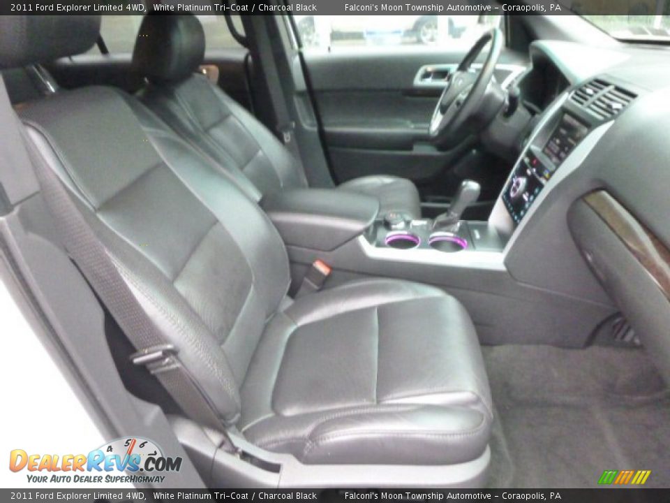 2011 Ford Explorer Limited 4WD White Platinum Tri-Coat / Charcoal Black Photo #10