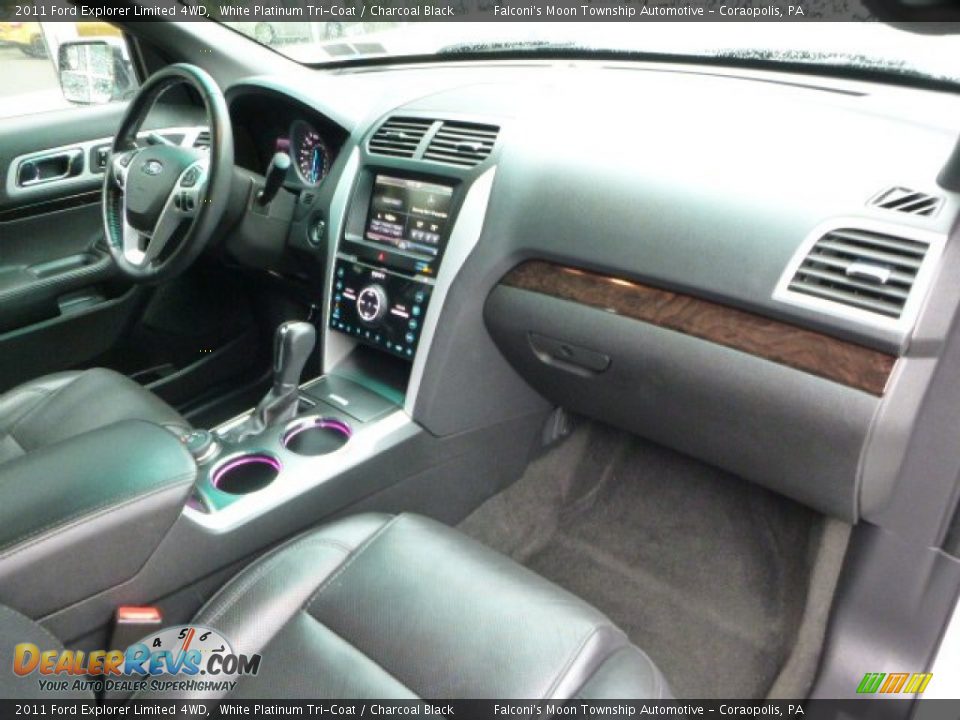 2011 Ford Explorer Limited 4WD White Platinum Tri-Coat / Charcoal Black Photo #11