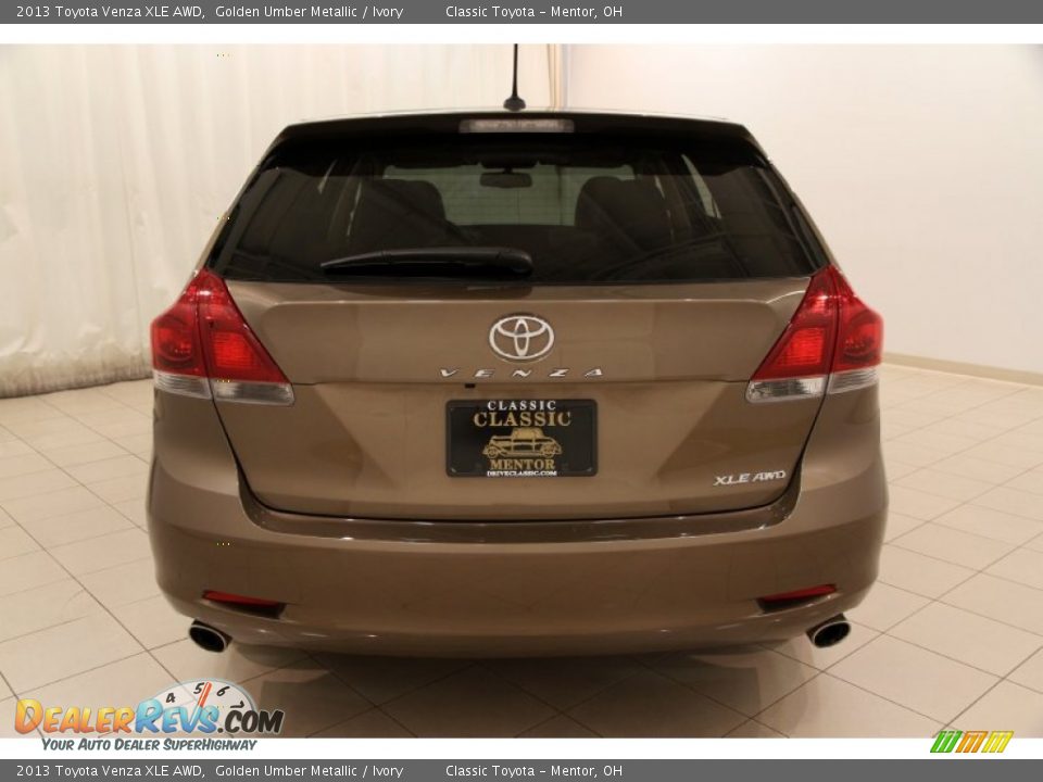 2013 Toyota Venza XLE AWD Golden Umber Metallic / Ivory Photo #22