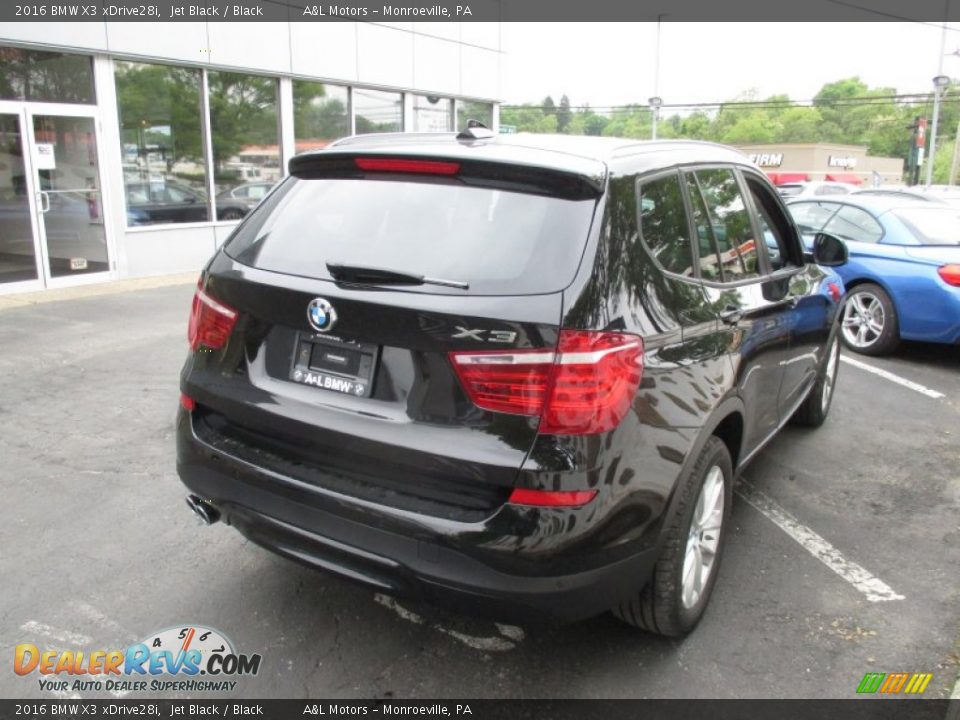 2016 BMW X3 xDrive28i Jet Black / Black Photo #7