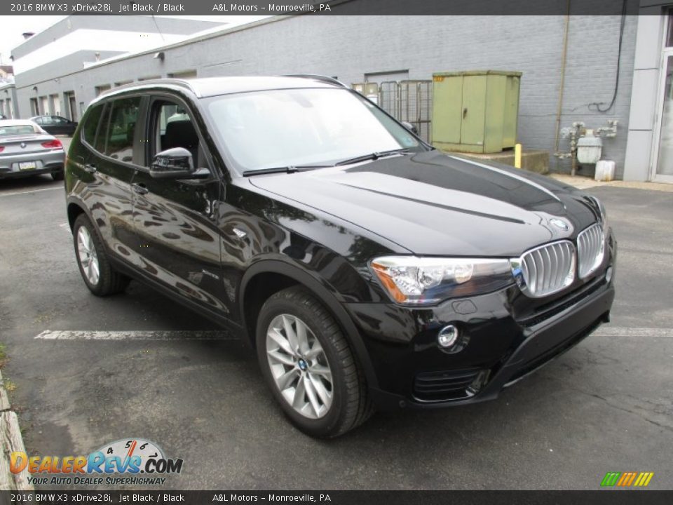 2016 BMW X3 xDrive28i Jet Black / Black Photo #8