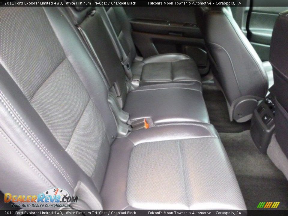 2011 Ford Explorer Limited 4WD White Platinum Tri-Coat / Charcoal Black Photo #14