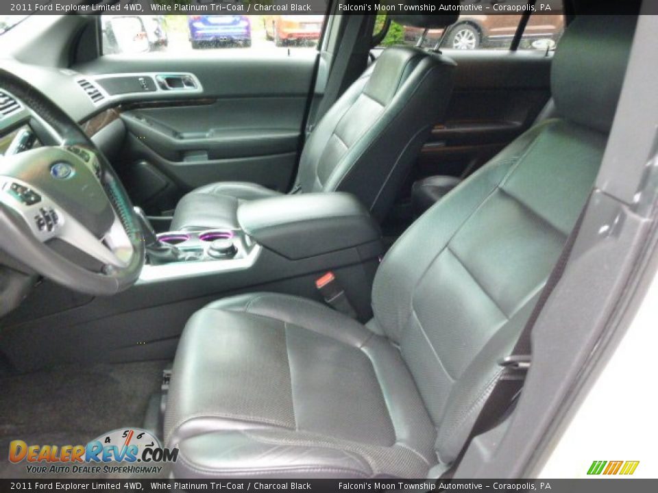 2011 Ford Explorer Limited 4WD White Platinum Tri-Coat / Charcoal Black Photo #16