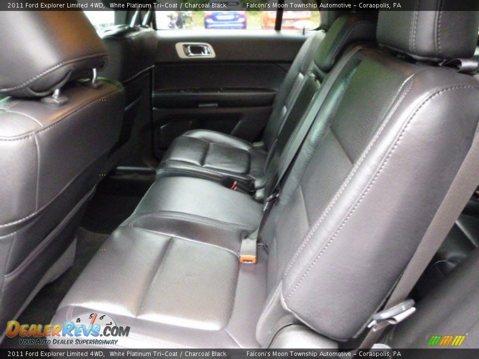2011 Ford Explorer Limited 4WD White Platinum Tri-Coat / Charcoal Black Photo #17