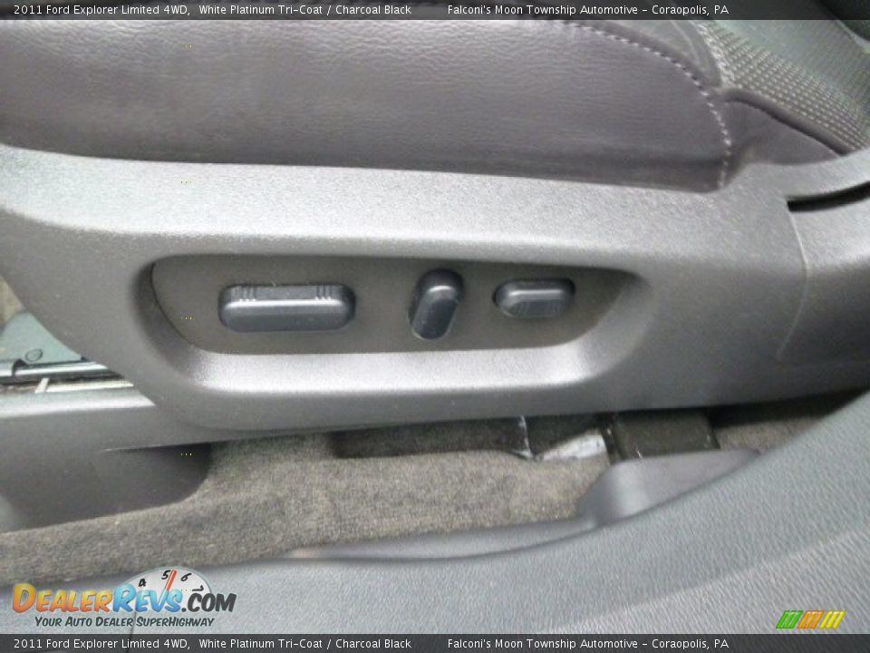 2011 Ford Explorer Limited 4WD White Platinum Tri-Coat / Charcoal Black Photo #21