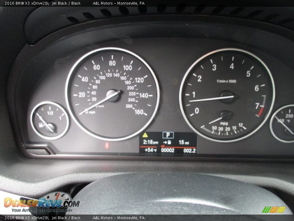 2016 BMW X3 xDrive28i Gauges Photo #20