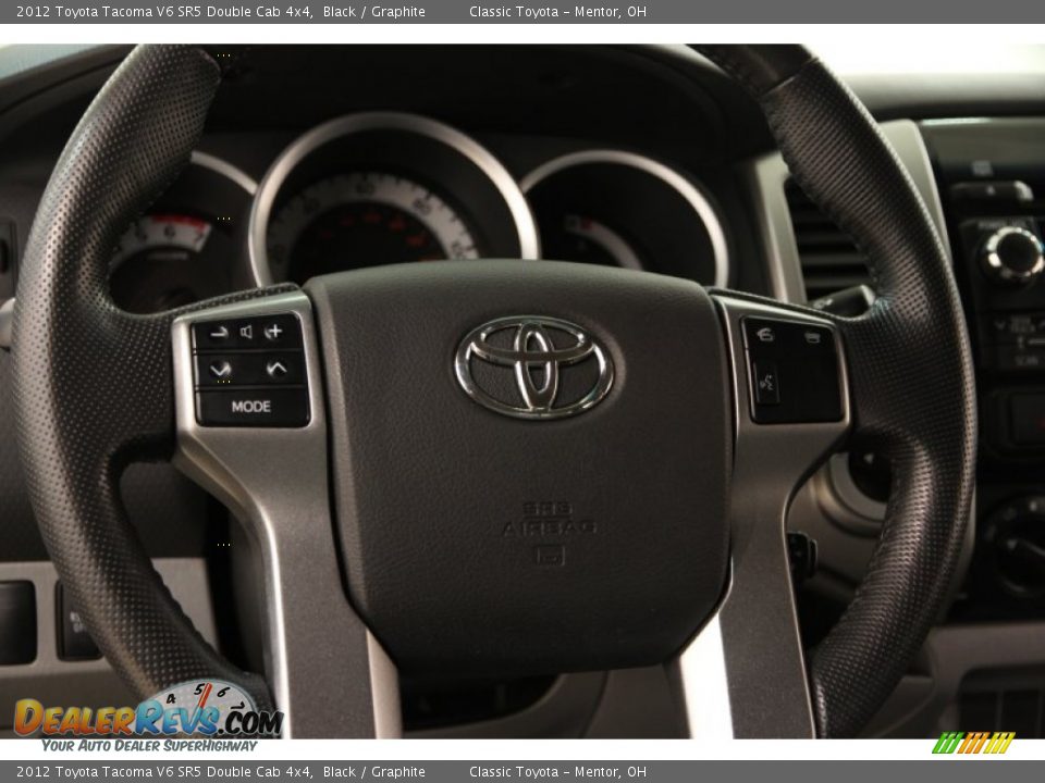 2012 Toyota Tacoma V6 SR5 Double Cab 4x4 Black / Graphite Photo #7