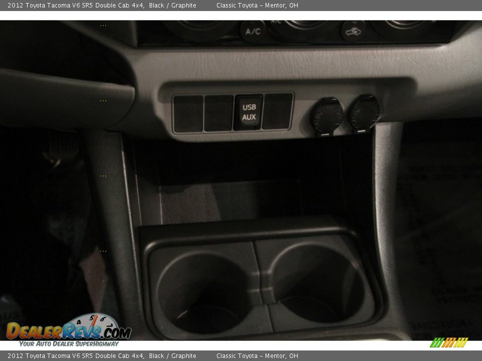 2012 Toyota Tacoma V6 SR5 Double Cab 4x4 Black / Graphite Photo #12
