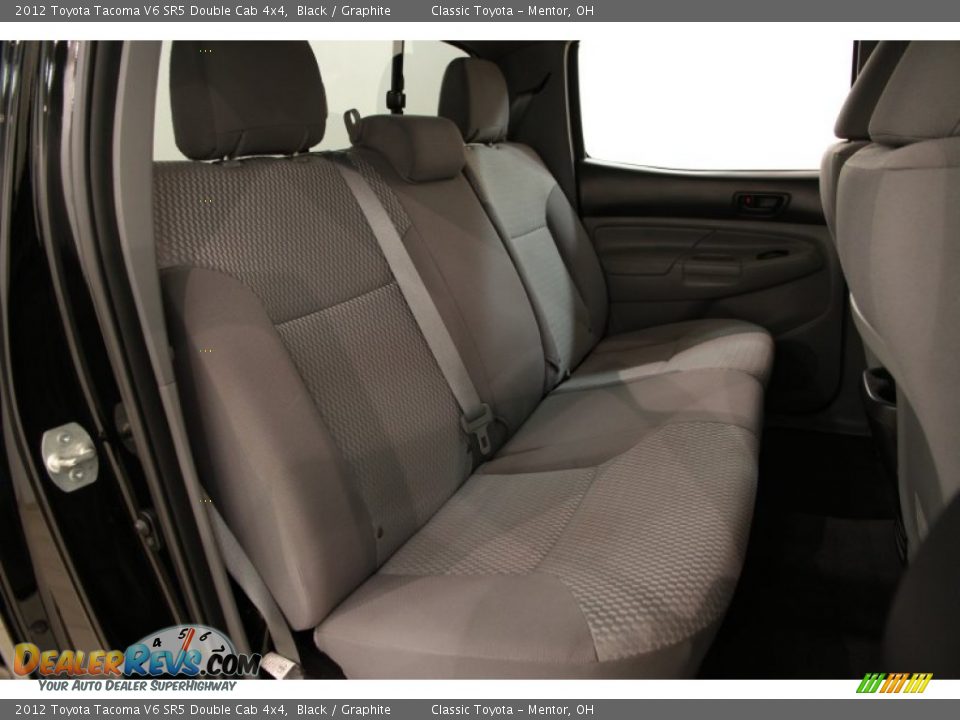 2012 Toyota Tacoma V6 SR5 Double Cab 4x4 Black / Graphite Photo #14