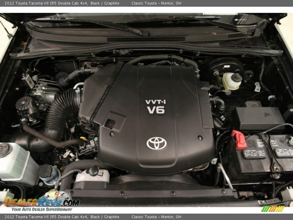2012 Toyota Tacoma V6 SR5 Double Cab 4x4 Black / Graphite Photo #17