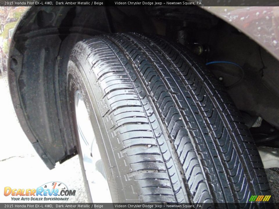 2015 Honda Pilot EX-L 4WD Dark Amber Metallic / Beige Photo #12