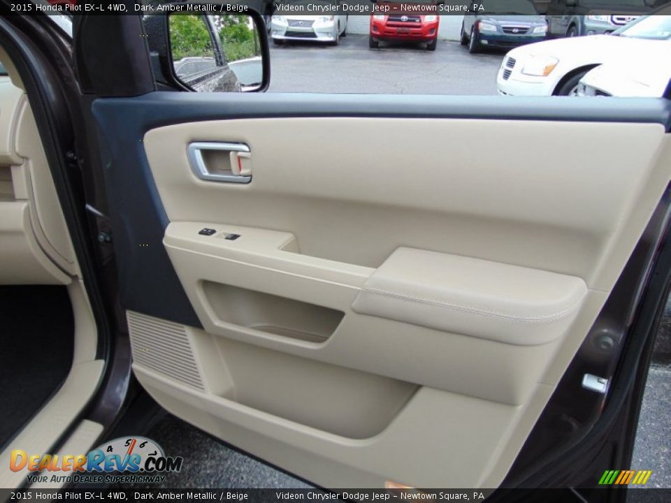 2015 Honda Pilot EX-L 4WD Dark Amber Metallic / Beige Photo #18
