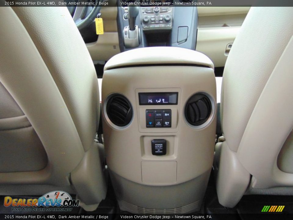 2015 Honda Pilot EX-L 4WD Dark Amber Metallic / Beige Photo #22
