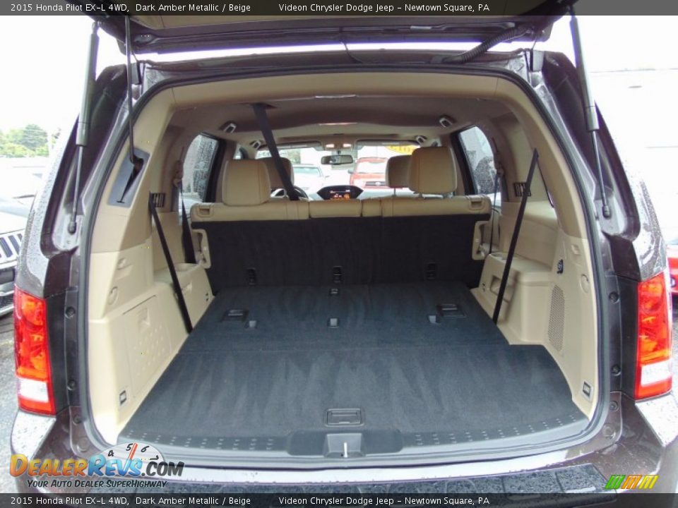 2015 Honda Pilot EX-L 4WD Dark Amber Metallic / Beige Photo #25