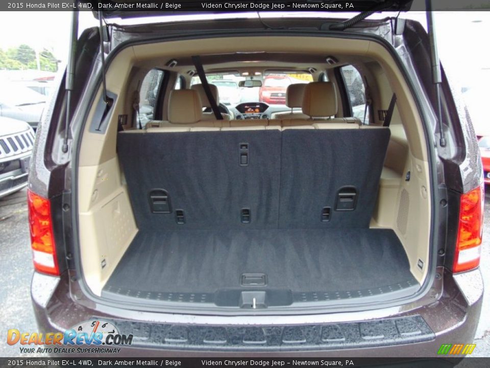 2015 Honda Pilot EX-L 4WD Dark Amber Metallic / Beige Photo #26