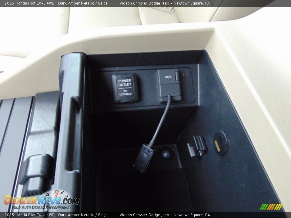 2015 Honda Pilot EX-L 4WD Dark Amber Metallic / Beige Photo #30