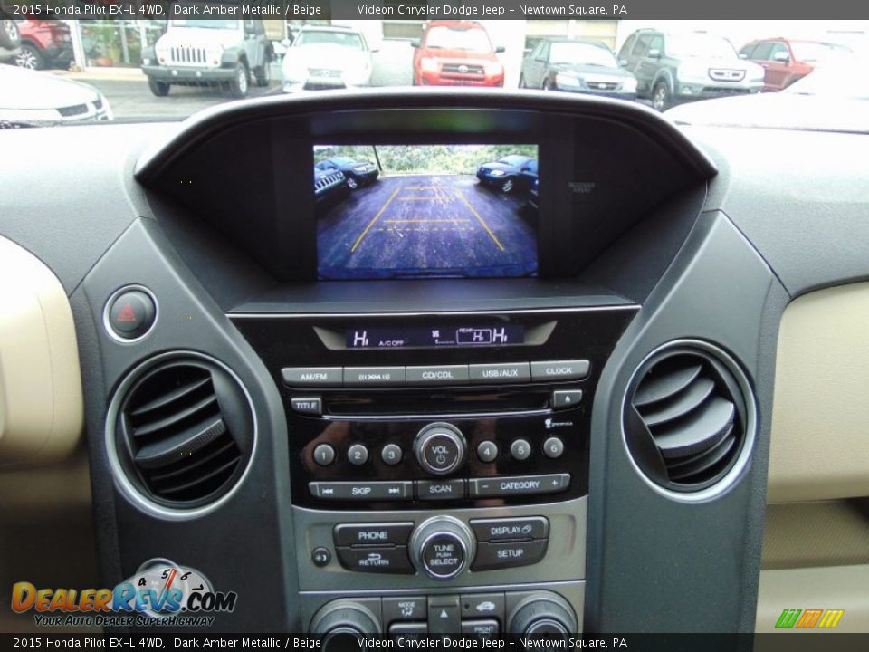 2015 Honda Pilot EX-L 4WD Dark Amber Metallic / Beige Photo #32