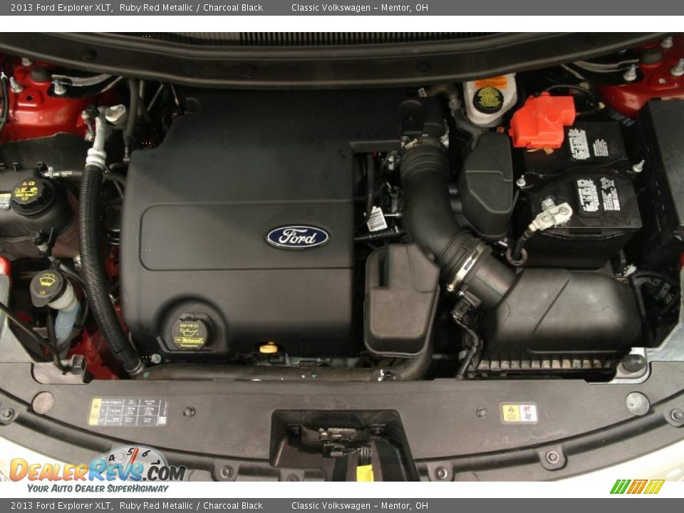 2013 Ford Explorer XLT Ruby Red Metallic / Charcoal Black Photo #18