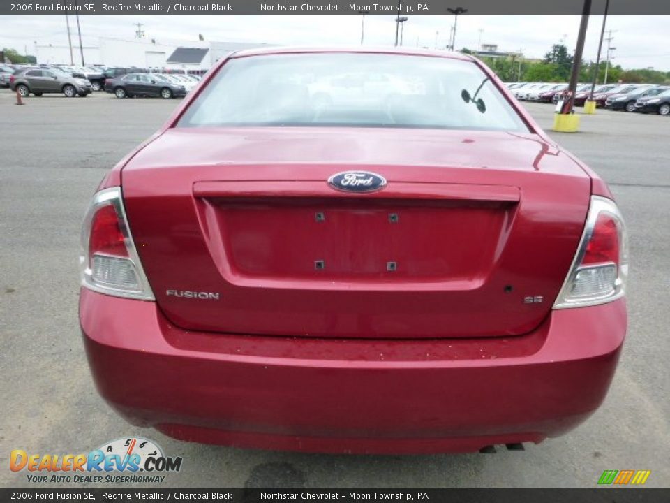 2006 Ford Fusion SE Redfire Metallic / Charcoal Black Photo #3