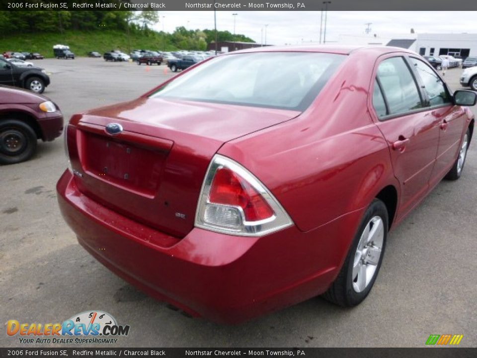 2006 Ford Fusion SE Redfire Metallic / Charcoal Black Photo #4