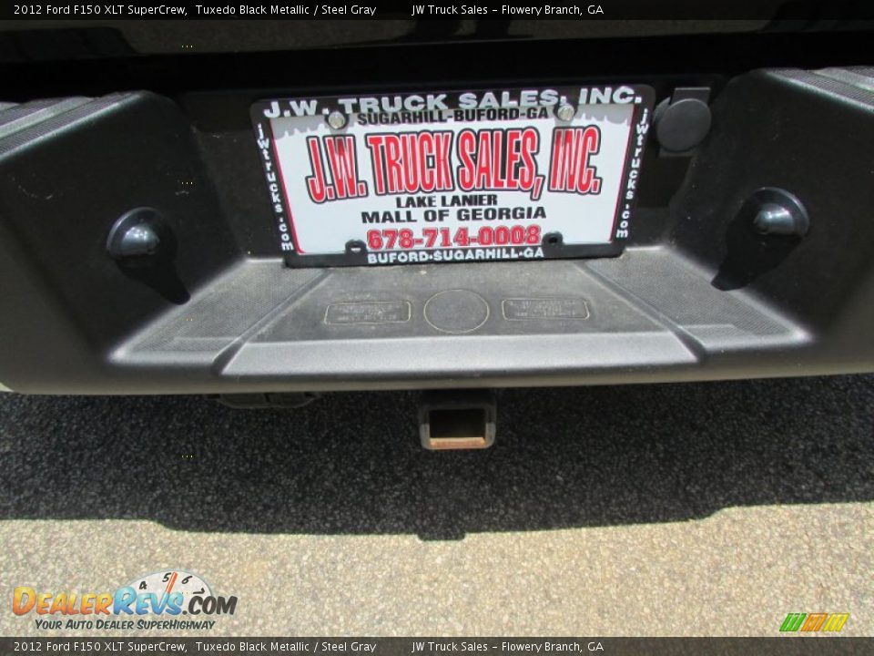 2012 Ford F150 XLT SuperCrew Tuxedo Black Metallic / Steel Gray Photo #11