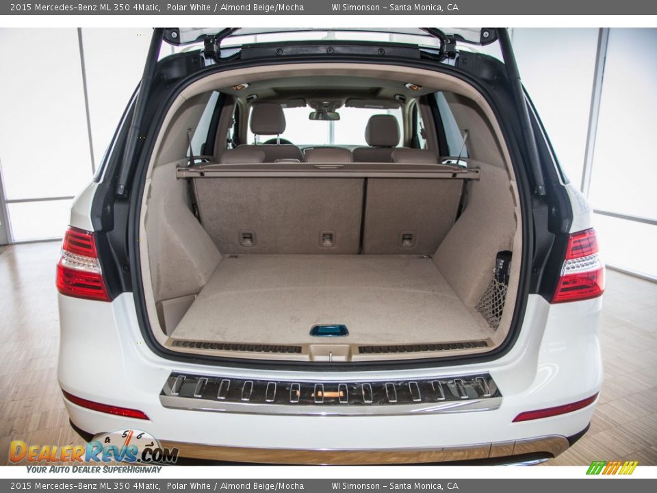 2015 Mercedes-Benz ML 350 4Matic Polar White / Almond Beige/Mocha Photo #5