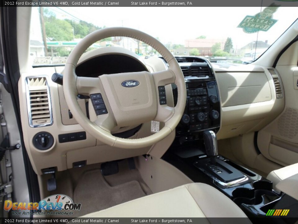 2012 Ford Escape Limited V6 4WD Gold Leaf Metallic / Camel Photo #13