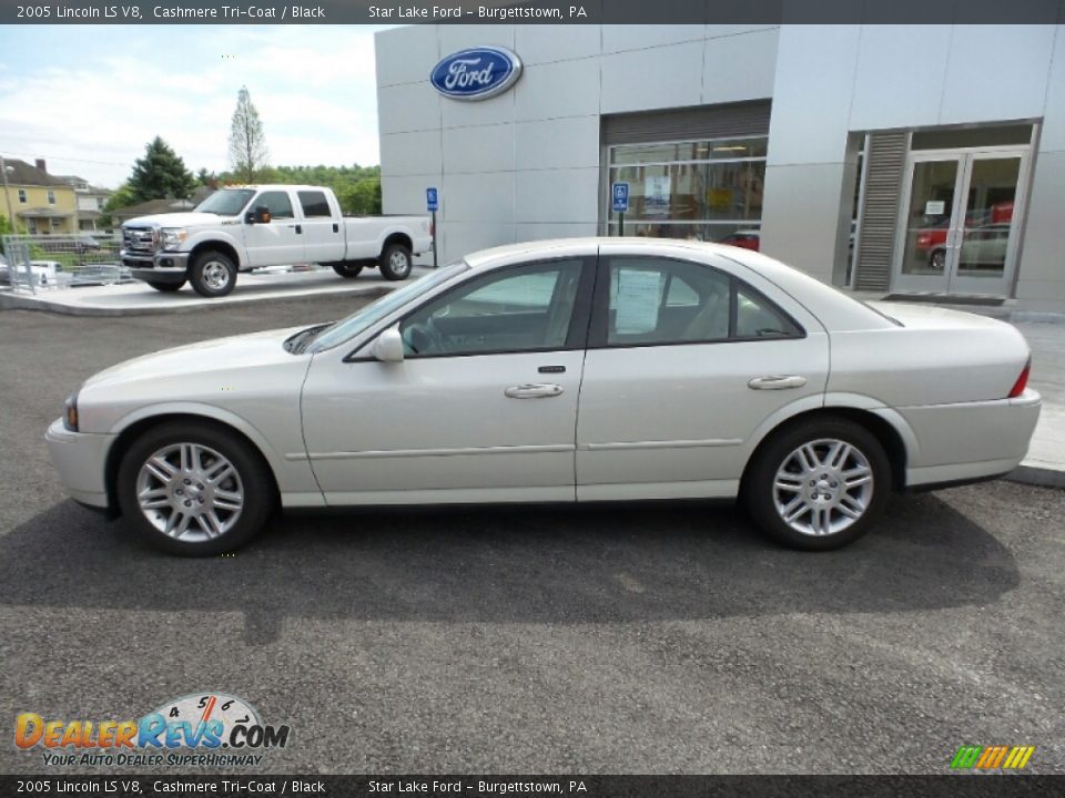 2005 Lincoln LS V8 Cashmere Tri-Coat / Black Photo #2