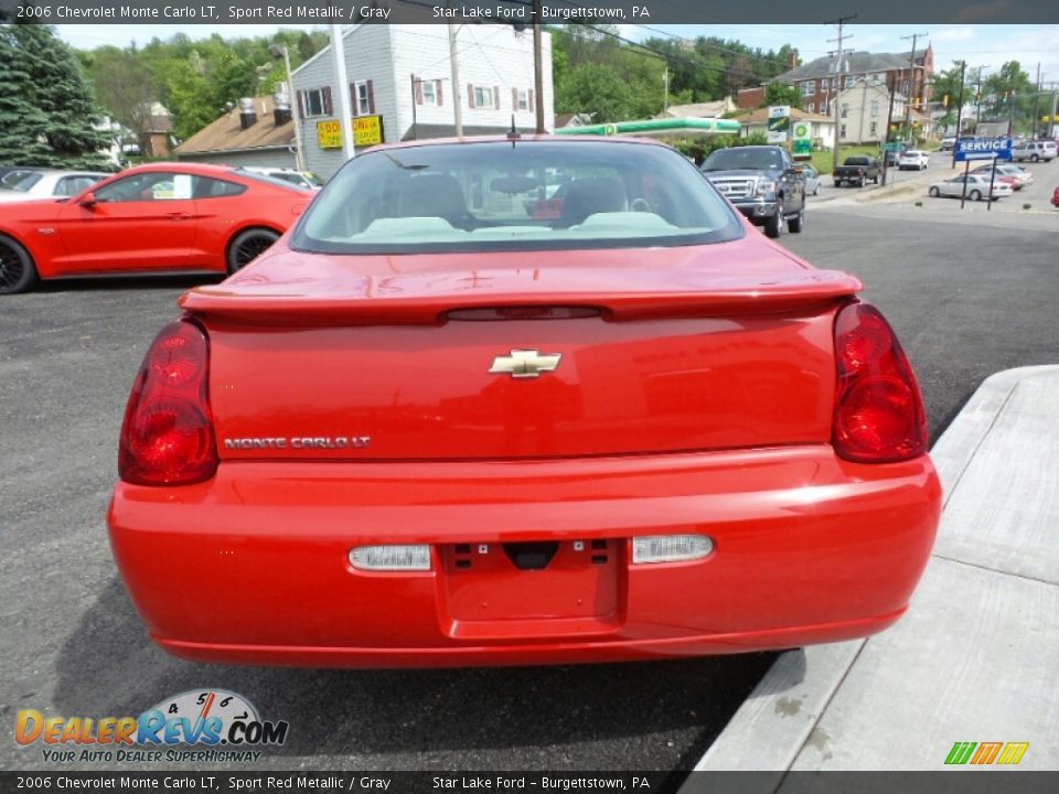 2006 Chevrolet Monte Carlo LT Sport Red Metallic / Gray Photo #4