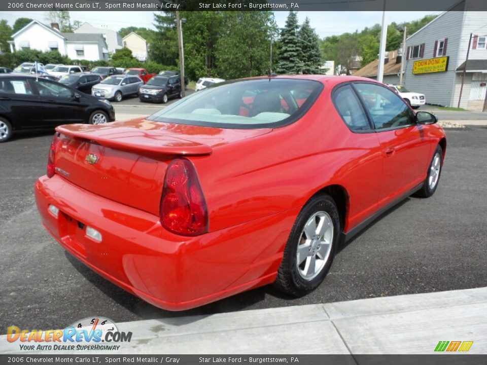 2006 Chevrolet Monte Carlo LT Sport Red Metallic / Gray Photo #5