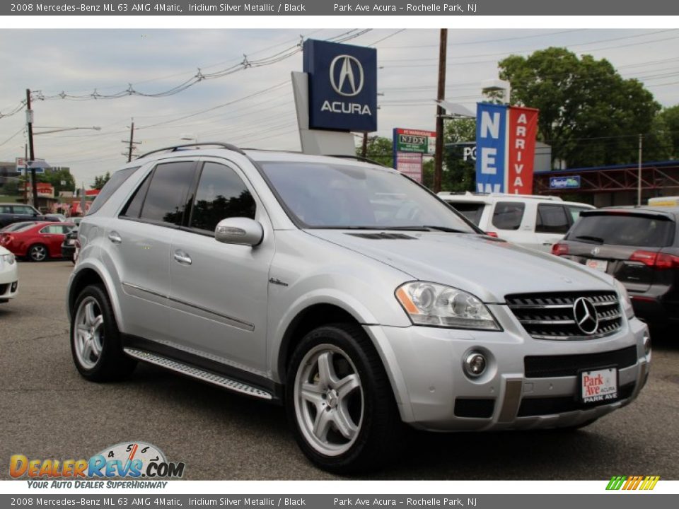 2008 Mercedes-Benz ML 63 AMG 4Matic Iridium Silver Metallic / Black Photo #1