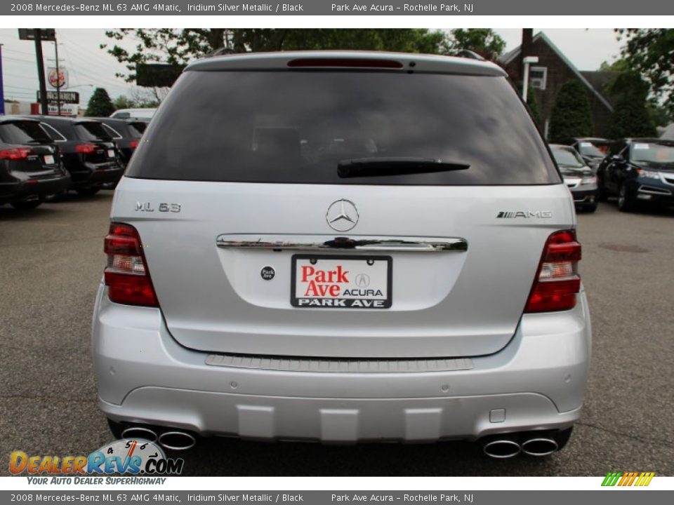 2008 Mercedes-Benz ML 63 AMG 4Matic Iridium Silver Metallic / Black Photo #4