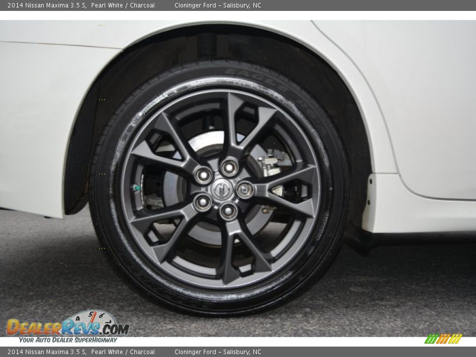 2014 Nissan Maxima 3.5 S Pearl White / Charcoal Photo #8